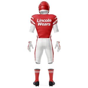 ชุดยูนิฟอร์มอเมริกันฟุตบอลแบบสั่งทำ แขนสั้น น้ำหนักเบา ระบายอากาศได้ดี ไซส์ใหญ่ คุณภาพสูง สไตล์ใหม่ สีพื้น 100% - Product Image 2