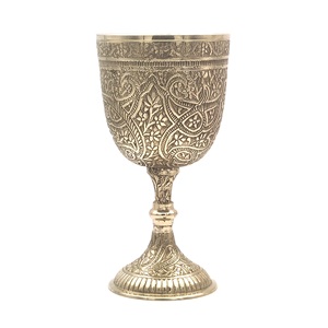 แก้วแชมเปญทองเหลืองสลักแก้วเครื่องดื่มแก้วสำหรับเป็นของขวัญแต่งงานค๊อกเทลแก้วโลหะแก้วเบียร์ - Product Image 1