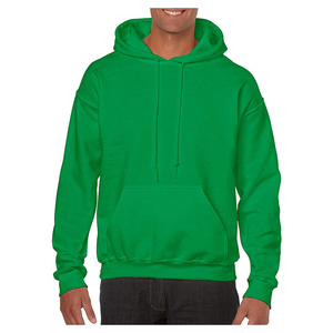 Sweat à capuche à manches longues respirant pour hommes avec impression numérique teint en plaine - Product Image 1