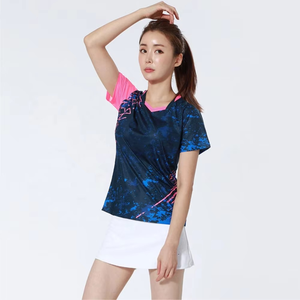 Personalizado de alta calidad de secado rápido transpirable bádminton uniforme mujeres/hombres uniformes de tenis de mesa - Product Image 5