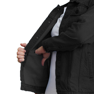 Chaqueta Vaquera con Cuello Camisero, Estilo Urbano, Corte Entallado, Tejido de Secado Rápido y Transpirable, Servicio OEM - Product Image 5