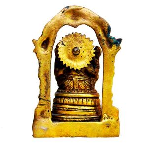 Estatua de bronce antiguo de latón indio hecha a mano, escultura de Ganesha, estatua de decoración para el hogar, artículos de regalo SMG-228 - Product Image 2