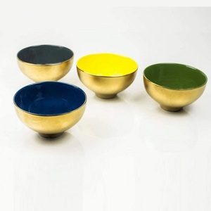 Bol de service personnalisé en métal poli brillant Casserole de forme arrondie multi-usages fabriquée en Inde pour les fêtes - Product Image 2