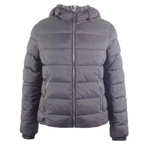 Haute qualité personnalisé hommes toile coupe-vent bouffant hiver rembourrage vestes imperméable à capuche avec poches motif lettre - Product Image 4