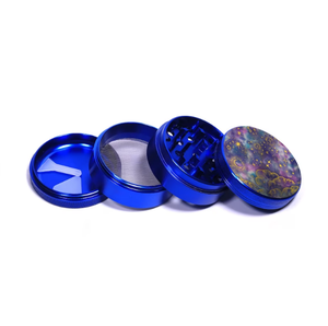 Herb Star Moon Blue Grinder - Magnetic Matte Herb Grinder Aluminum herb grinder price products - Product Image 1