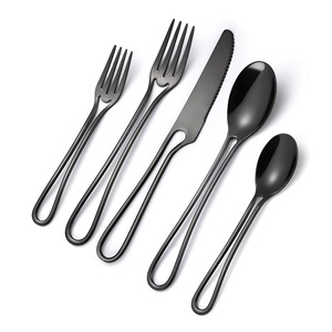 Vente en gros élégante fabriquée en Inde à bas prix ensemble de couverts de luxe en acier inoxydable pour mariage pour hôtel - Product Image 1