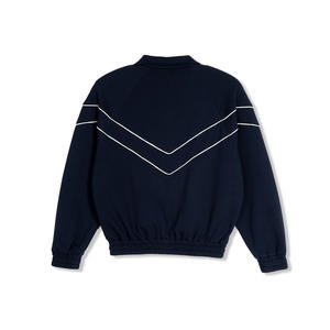 Veste de sport surdimensionnée Logo personnalisé Lavage à l'acide Coupe ample Vintage Fermeture éclair Col montant Veste de survêtement pour homme - Product Image 5