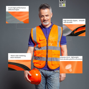 Chaleco de Seguridad Reflectante de Alta Calidad con Servicio OEM, Chaleco de Seguridad de Alta Visibilidad para Exteriores al por Mayor - Product Image 4