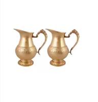 Carafe à eau en acier inoxydable, écologique, grande capacité 40oz, couleur personnalisable, avec cuillère, cadeau de fête, tasse, Inde HANNAN HANDICRAFT