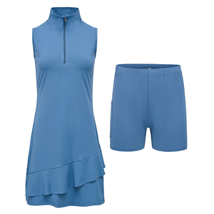 ชุดเดรสเทนนิสแขนกุดสำหรับผู้หญิงใส่เล่นกีฬา, ชุดเดรสแขนกุดใส่เล่นเทนนิสระบายอากาศได้ดีสำหรับฤดูร้อน - Product Image 6