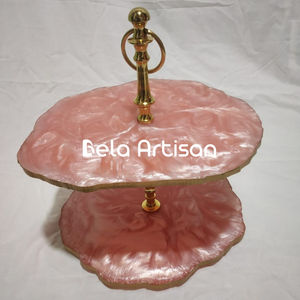 Soporte para Pastel de Resina Hecho a Mano, Ecológico, No Tóxico, con Acabado Brillante, para Bodas, Cumpleaños, Fiestas y Buffets de Postres - Product Image 3