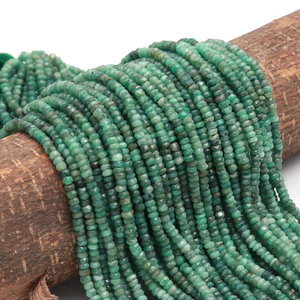 Cuentas Redondas Facetadas de Esmeralda Natural para la Fabricación de Joyas, 4-5 mm, Esmeralda Sombreada al por Mayor, Proveedor de Hebras de Piedras Preciosas de Esmeralda, 13 Pulgadas - Product Image 4