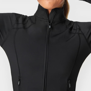 Haute qualité personnalisé femmes hiver coupe-vent matelassé veste à glissière en gros léger imperméable respirant écologique - Product Image 5