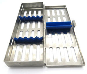 Bandeja de acero inoxidable manual para 5 instrumentos dentales, para organización y esterilización en hospitales y clínicas dentales, profesional. - Product Image 1