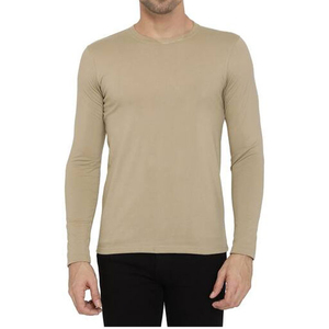 เสื้อยืดผู้ชายทรงปกติ คอวี แขนยาว ผ้าเจอร์ซีย์ สำหรับโยคะ วิ่ง ออกกำลังกาย ระบายอากาศได้ดี ไม่ยับ แห้งเร็ว - Product Image 1