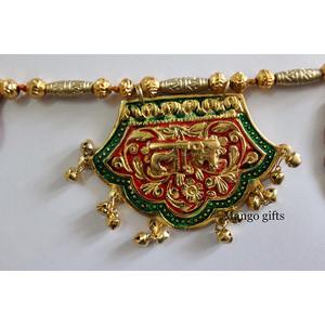 Ganpati Shubh Labh Bandanwar Handcrafted Multicolour <b>Door</b> Hanging Toran 33 Inches Approx Set of 5 Pieces for Diwali Celebration - Product Image 3