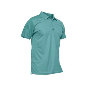 Polo de negocios de comercio exterior de color sólido de talla grande de manga corta bordada - Product Image 2