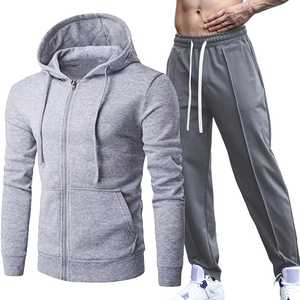 Chándal Deportivo Personalizado OEM de Alta Calidad para Hombre, Transpirable, 100% Algodón, Chaqueta de Forro Polar de Manga Larga, Pantalones Deportivos, Tejido de Punto, Bordado Técnico - Product Image 4
