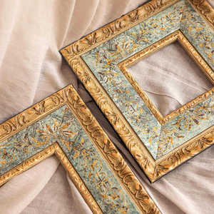 Cadre photo mural vintage français en bois gaufré, ornementé, doré, pour peinture à l'huile, décoration murale <span class=keywords><strong>de</strong></span> galerie et <span class=keywords><strong>de</strong></span> maison - Product Image 5