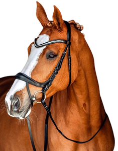 Luxury Soft Brown Leather Horse Bridle High Quality Indian Racing <b>Equestrian</b> Equipment Comfortable Custom English Riding Tack - Product Image 3