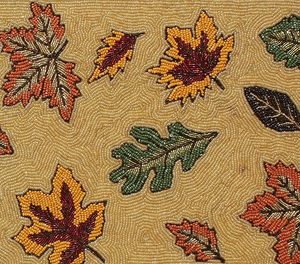 Handmade Elegant Leaf Design Cotton <b>Beaded</b> Runner <b>Placemat</b> Luxury Christmas Decorative Dining Table Mat Weddings Special - Product Image 5