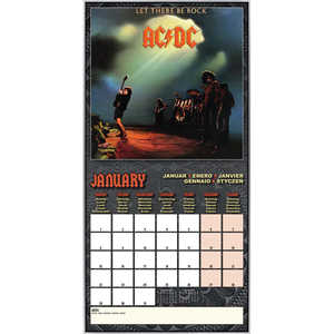 Calendario Promocional AC/DC 2024 para Uso Laboral y Doméstico - Product Image 1