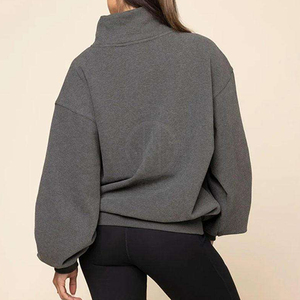 Women <b>Mock</b> <b>Neck</b> Sweatshirt Warm <b>Top</b> Soft Fabric Pullover Casual Wear Winter Daily Comfort Use Women <b>Mock</b> <b>Neck</b> Sweatshirt - Product Image 2
