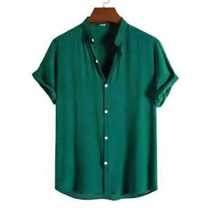 Camiseta de calidad única para primavera y verano, camiseta Simple de Fitness, diseño informal, color sólido fresco, precio al por mayor - Product Image 2