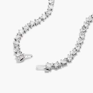 Collar de cadena de tenis de oro amarillo moissanita de 3,50mm, accesorio atemporal para mujer, Diamante de corte helado, chapado en oro de 10K para regalos PT950 - Product Image 6