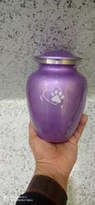 High Quality Premium Aluminum Brass Cremation Urn <b>Grey</b> Paw Design for Pet Ashes Pet Ash Storage Funeral Supplies - Product Image 3