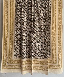 100% coton traditionnel main bloc imprimé écharpe Jaipur fabriqué à la main léger écharpe Boho Chic à la main ethnique doux coton écharpe - Product Image 2