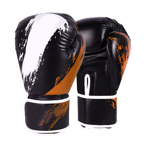 Gants de boxe en cuir véritable personnalisables pour les arts martiaux et l'entraînement de kick boxe avec votre propre logo inclus - Product Image 2