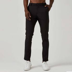 <b>Men's</b> Casual Fashion 2025 High Quality Regular Fit Cotton Stretch Pleated Fleece <b>Trousers</b> Canvas <b>Elastic</b> <b>Waist</b> Breathable - Product Image 3