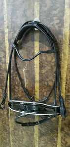 Fabricant de bride en cuir de cheval, nouvelle conception de bride en cuir roulé, couleur noir et marron - Product Image 2