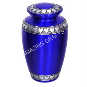 Unique Designer Metal Cremation Urns Premium Quality Wholesale <b>Funeral</b> <b>Supplies</b> Black Aluminium Cremation Urn Hand Carved - Product Image 5