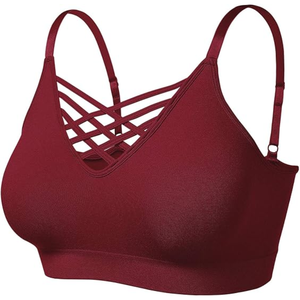 Soutien-gorge de sport Cross-Style pour femmes Gym Fitness Soutien-gorge rembourré léger gym yoga soutien-gorge - Product Image 3