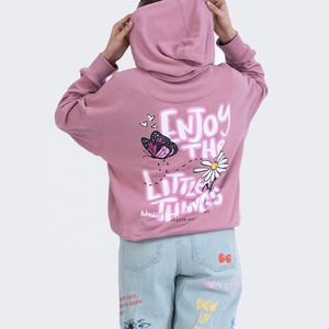 Sudadera con Capucha Estampada con Letras Extra Grandes, Unisex, Estilo Y2K, Corte Regular, Sudadera de Invierno 100% Algodón, Estilo Harajuku para Adolescentes - Product Image 2