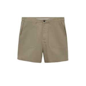 2024 Custom Elastic Boys Spandex Chino <b>Shorts</b> Solid Summer <b>Slim</b> <b>Fit</b> Casual Ber Muda for <b>Men</b> 5 Inch Inseam Athletic Cotton - Product Image 1