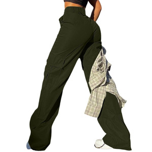 Pantalones Cargo de Estilo Moderno para Mujer, Color Liso Personalizado, Atuendo Moderno, Pantalones Cargo Transpirables para Mujer - Product Image 2