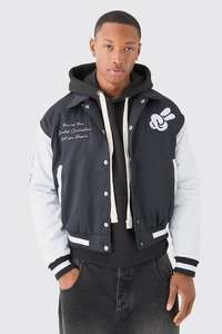 Veste universitaire en laine pour homme - Style baseball universitaire de haute qualité avec broderie, chaude pour l'hiver, vente en gros - Product Image 4