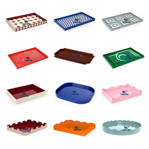 Plateau en laque de production personnalisée en gros du Vietnam conçu avec une grande attention aux détails des plateaux décoratifs en laque vietnamienne - Product Image 2