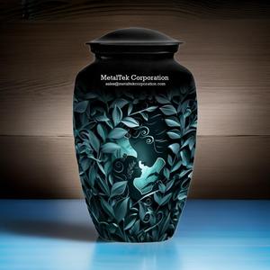Urnes funéraires pour cendres, design de feuille enchanteur, pots commémoratifs décoratifs pour cendres d'adultes, fournitures funéraires en gros, urnes funéraires - Product Image 3