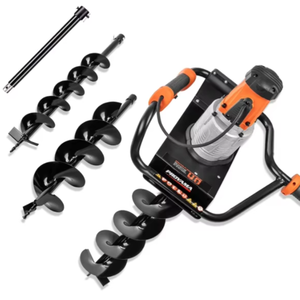 OFFRE NOUVEAU STOCK Tarière électrique de qualité, 1700W, filaire, avec mèche de forage et 12 tiges d'extension - Product Image 1