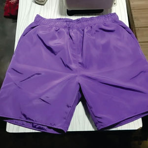 Trending Custom OEM Nylon Memory Shorts <b>Windbreaker</b> With Zipper Pockets Cross Match Drawstrings Casual fashion & <b>Beach</b> wear - Product Image 1