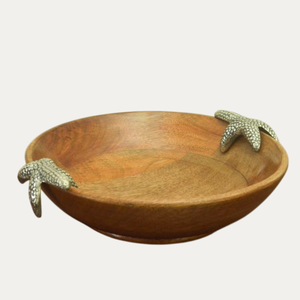 ชามสลัดไม้ทำด้วยมือขอบรูปดาวอุปกรณ์เครื่องครัวสำหรับใช้ในบ้านดีไซน์ทันสมัยขัดเงาสำหรับงานแต่งงาน - Product Image 3