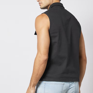 Élégant LOGO personnalisé extérieur gilet veste respirant sans manches utilitaire multi-poches séchage rapide Cargo travail hommes gilet pour garçon - Product Image 4