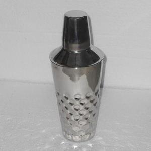 New Arrival Barware Hammered Design Cocktail Shaker <b>Drink</b> Mixer Stainless Steel Mocktail Shaker for <b>Bar</b> Accessories On Sale - Product Image 6
