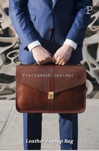 Étui pour ordinateur portable en cuir minimaliste grande capacité et portable parfait compagnon de transport de tous les jours en plusieurs couleurs - Product Image 4