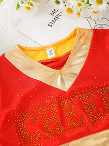 Ensemble de cheerleading sans manches avec logo personnalisé, respirant, équipes sportives, uniforme de cheerleader de haute qualité pour adultes - Product Image 4