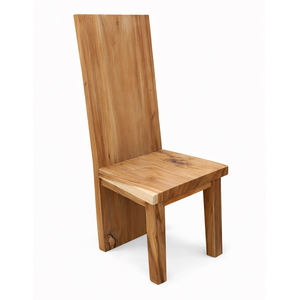 High Quality Modern Solid Suar <b>Wood</b> Block <b>Dining</b> <b>Chair</b> with Tall Back Design | Eco-Friendly Heavy Duty for Home & Commercial Use - Product Image 6
